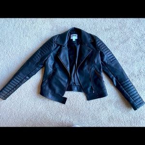 Faux leather jacket
